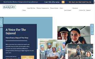 Ramsay Law Firm, WC & PI Attorneys of Huntersville website