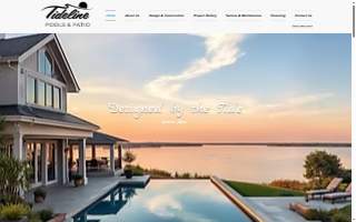 Tideline Pools & Patio website