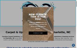 Carolina Carpet Solutions website
