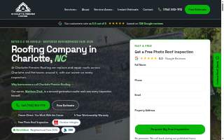 Charlotte Premier Roofing website