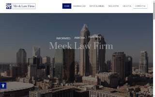 Meek Law Firm website