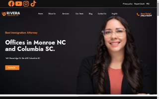 Rivera Immigration Law of Indian Trail website