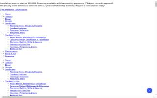 RK Preferred Landscaping website