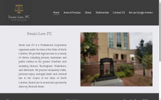 Swain Law PC website