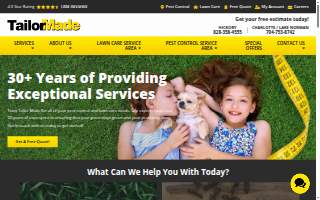 Tailor Made Lawns website
