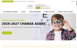 Union Family Eye Associates of Matthews website