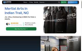 Union Martial Arts of Indian Trail website