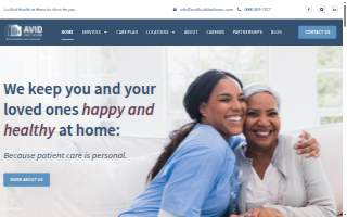 Avid Health at Home of Jacksonville website
