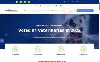 Carolina Forest Animal Clinic website