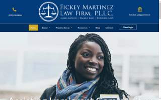Fickey Martinez Law Firm, P.L.L.C. website