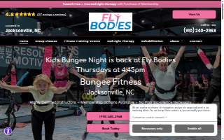 Fly Bodies Fitness website