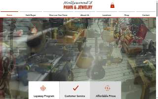 Hollywood's Pawn & Jewelry website