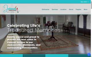 Johnson Funeral Home website
