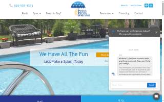 Pools Patios and Spas LLC website