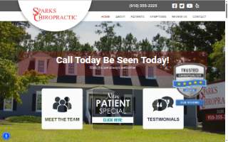 Sparks Chiropractic website