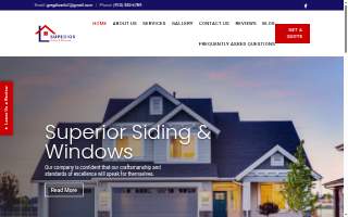 Superior Siding and Window Installation website