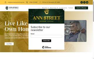 Ann Street Senior Living website