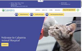 Cabarrus Animal Hospital website