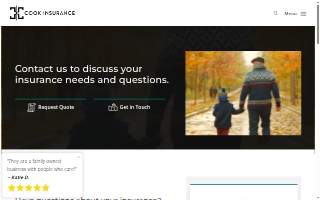 Cook Insurance website