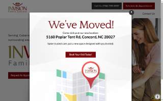 Invision Family Eyecare of Kannapolis website