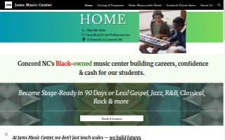 Jams Music Center website