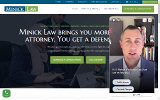Minick Law, P.C. of Kannapolis website