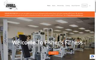 Fisher Fitness and Training website