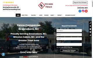 Holman Fence LLC website
