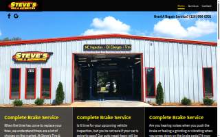 Steve's Tire & Automotive website