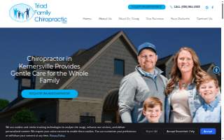 Triad Family Chiropractic website