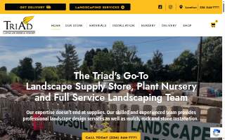 Triad Landscape Supply & Nursery website
