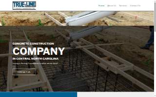 True-Line Concrete Construction, Inc website