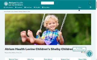Atrium Health Levine Children's Shelby Children's Clinic website