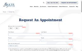 Baker Dental Care website