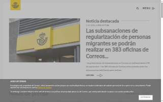 Correos website