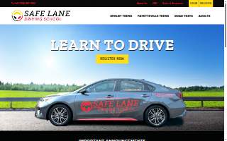 Safe Lane Driving School of Kings Mountain website
