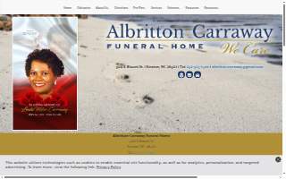 Albritton-Carraway Funeral Home website