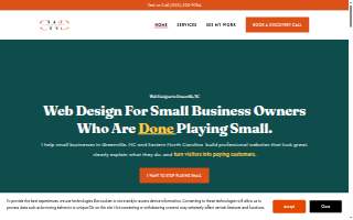 Clarence Web Design LLC website