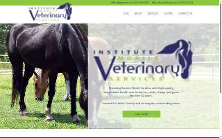 Institute Mobile Veterinary website