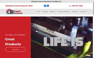 LIB Graphic Solutions website