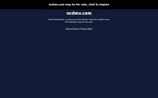 North Carolina DMV License Plate Agency website