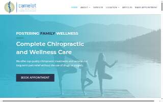 Camelot Chiropractic Centre website
