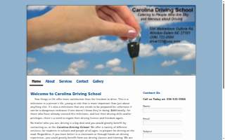 Carolina Road Driving School of Knightdale website
