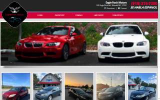 Eagle Rock Motors website