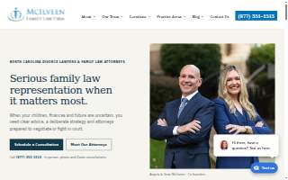 McIlveen Family Law Firm of Knightdale website