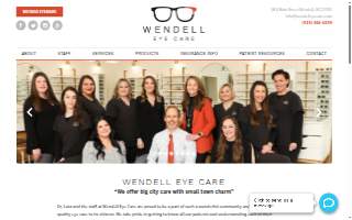 Wendell Eye Care website