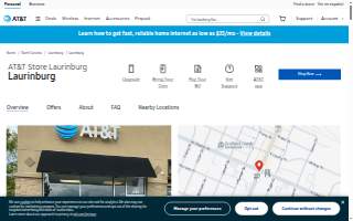 AT&T Store of Laurinburg website