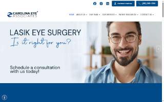 Carolina Eye Associates website