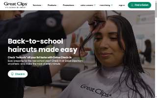 Great Cuts Hair Salon website