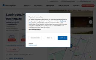 HearingLife of Laurinburg NC website